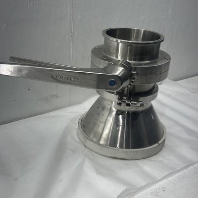 Liquidyne # Bfy-316L-E-6  Stainless Steel Butterfly Valve.  Tru-Flo 6 food Grade
