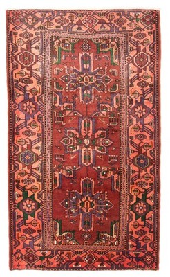 Vintage Traditional Hand-Knotted Area Rug 4'9'' x 8'4'' Oriental Wool Carpet