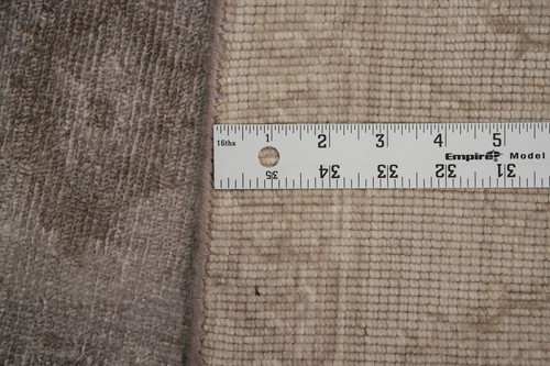 Handmade Transitional Silk Carpet Oushak Turkish Rug 7x10 Ft Living Room Rug - Picture 14 of 14