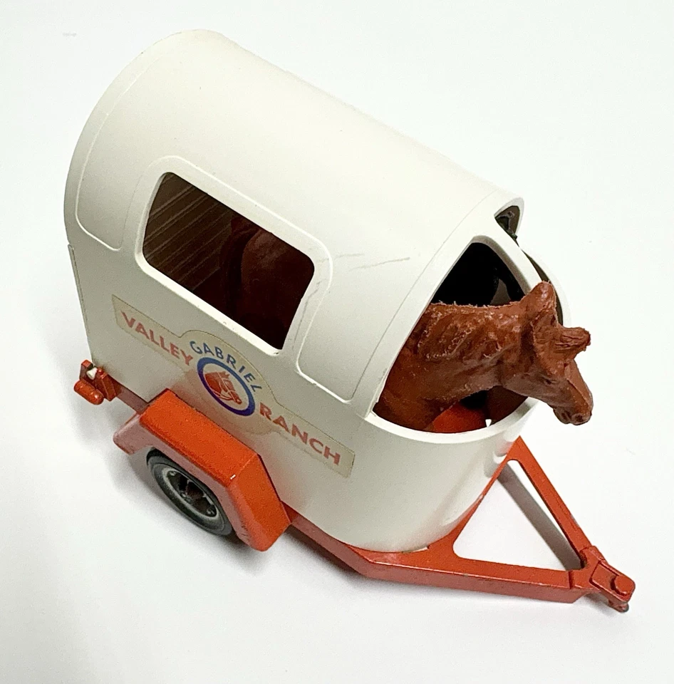 Vintage Hubley Mighty Mite Jeep N Horse ( Trailer & Horses Set ) Original  Vtg - Image 2 of 4