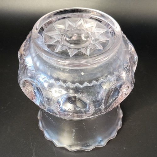 Antique Victorian EAPG King's Crown Spooner-Toothpick Holder/Small Vase-Pink - Picture 4 of 6