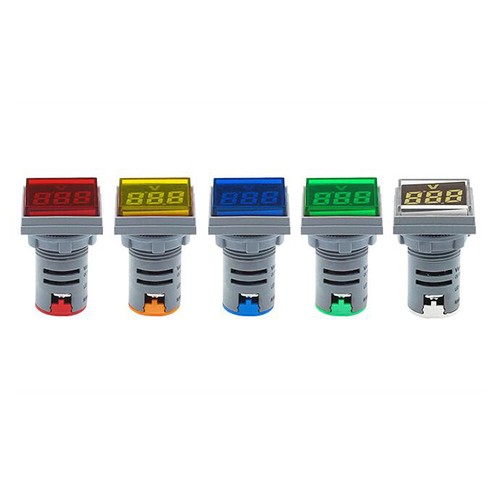 Display digitale 22 mm AC DC tensione amperometro frequenza indicatore luce termometro - Foto 5 di 9