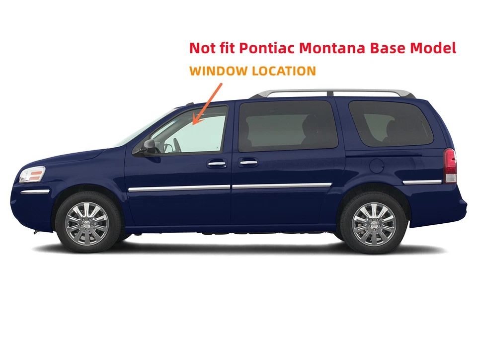 Driver/Left Front Door Window Glass For Chevy Uplander/ Pontiac Montana SV6 Foto 3 de 4