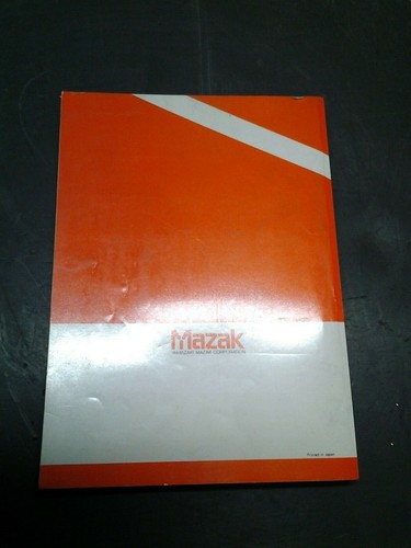 ROBOT PÓRTICO MANUAL DE FUNCIONAMIENTO MAZAK MAC-GL MULTIPLEX (MS-255) - Imagen 5 de 5