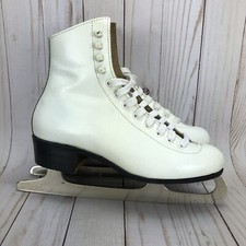 Riedell Red Wing 220 Ice Figure Skates MK Blades 9 1/3 Youth Size 4.5