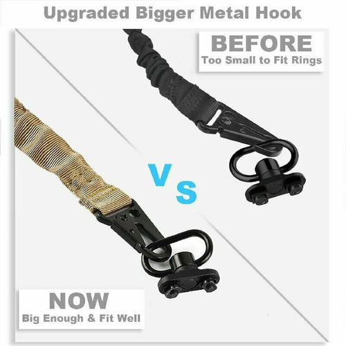 Adjustable 2 Point Sling Rifle Tactical Sling Strap MLOK QD Sling Swivel Adapter - Picture 7 of 34