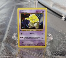 Pokémon TCG Drowzee Card 49/102 Base Set 1st Edition Shadowless Common LP+