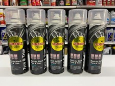 5x Simoniz Back To Black 500ml Bumper Trim & Tyre Shine