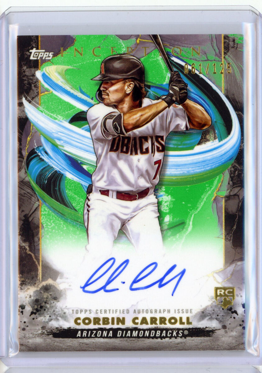 CORBIN CARROLL 2023 Topps Inception RPA Rookie Patch Auto |MLB CORBIN CARROLL 2023 Topps Inception RPA Rookie Patch Auto |MLB
