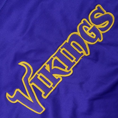 Vintage Reebok Minnesota Vikings 1/4 Zip Jacket Pullover NFL Team Womens Medium - Picture 19 of 24