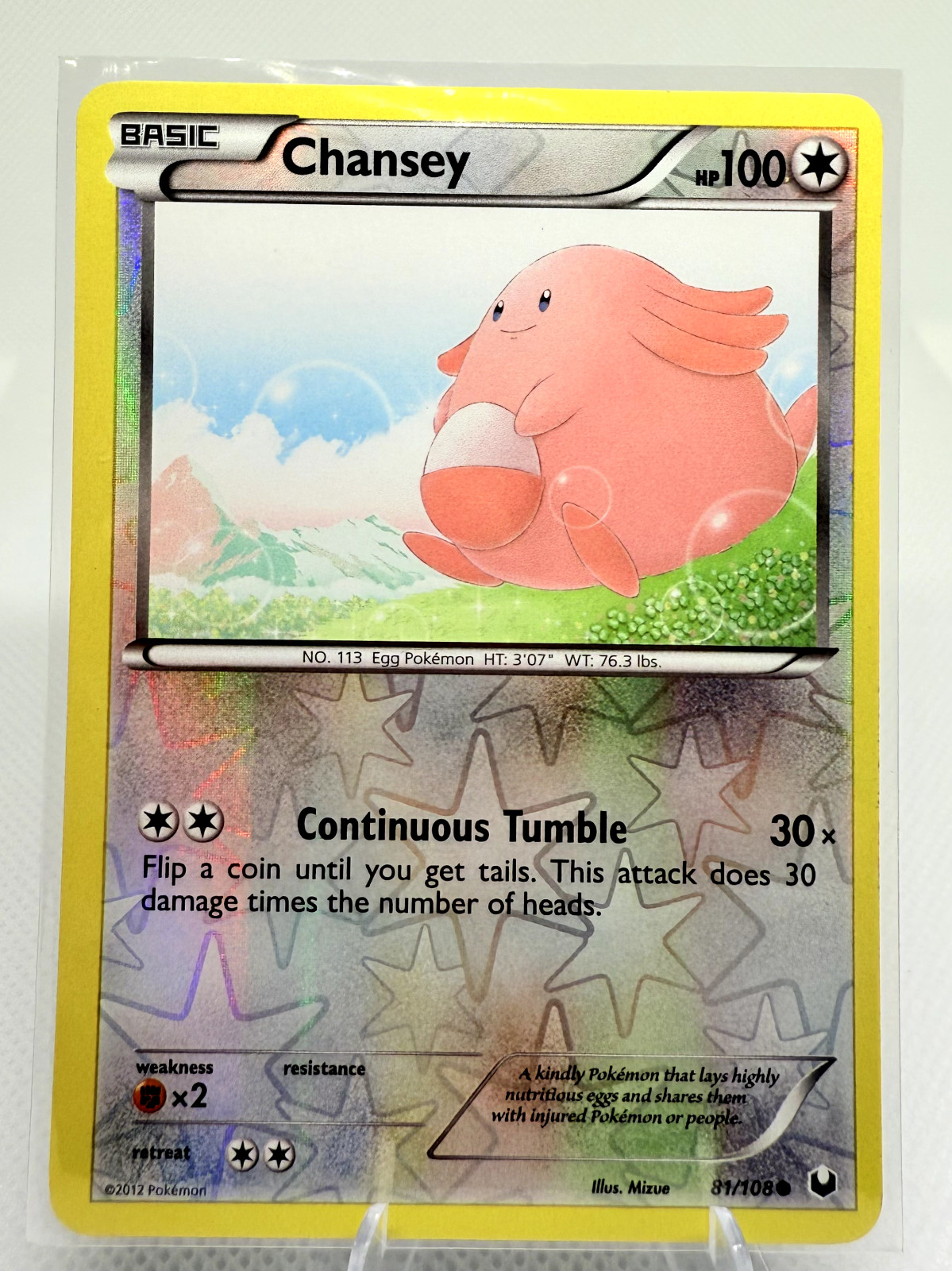 Chansey 81/108 - Common Reverse Holo - Dark Explorers - LIGHTLY PLAYED