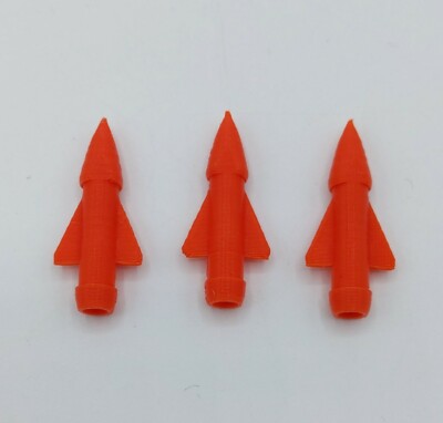 Matchbox K-111 Battle Kings Missiles 3D Printed Reproduktion  