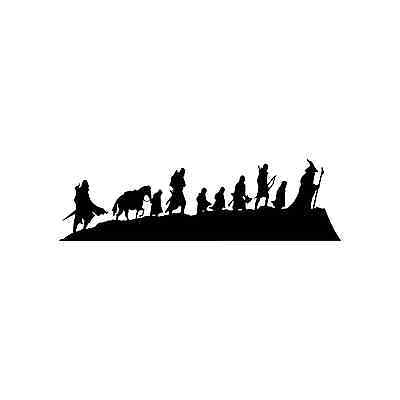 — Lord of the Rings fellowship silhouette with