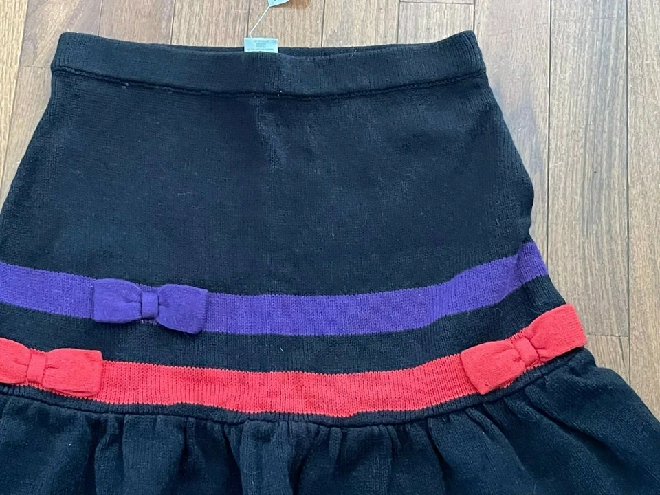 NWT Gymboree Girl Winter Penguin Black Bow Sweater Skirt Size 12 - Image 3 of 4