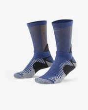 Nike Trail Running Crew Sock Wool CU7203-500 Mens 6-7.5 - Womens 7.5-9 1 Pair