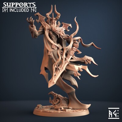 King Skutagaard Lich King Wizard Warlock Miniature | D&D DnD | 