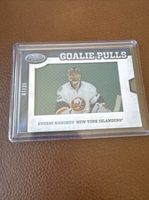 2012-13 Certified Goalie Pulls Jerseys /25 Evgeni Nabokov #GP28