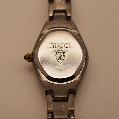Gucci Quartz Women's Watch Gold Dial Stainless Steel Silver Gucci Quartz Women's Watch Gold Dial Stainless Steel Silver