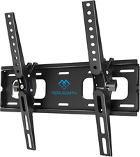 PERLESMITH TV Wall Bracket Tilt, TV Mount for Most 26-65 Inch Flat and Curved Tv