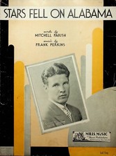 OZZIE NELSON 1934 STARS FELL ON ALABAMA SHEET MUSIC - M-2
