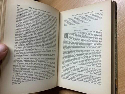 C1880s Charles Dickens " L'Ancien Curiosity Boutique " Walter Scott Fiction Book - Imagen 12 de 17