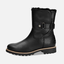 Luxury Black Panama Jack Felia Boots with Fur Lining