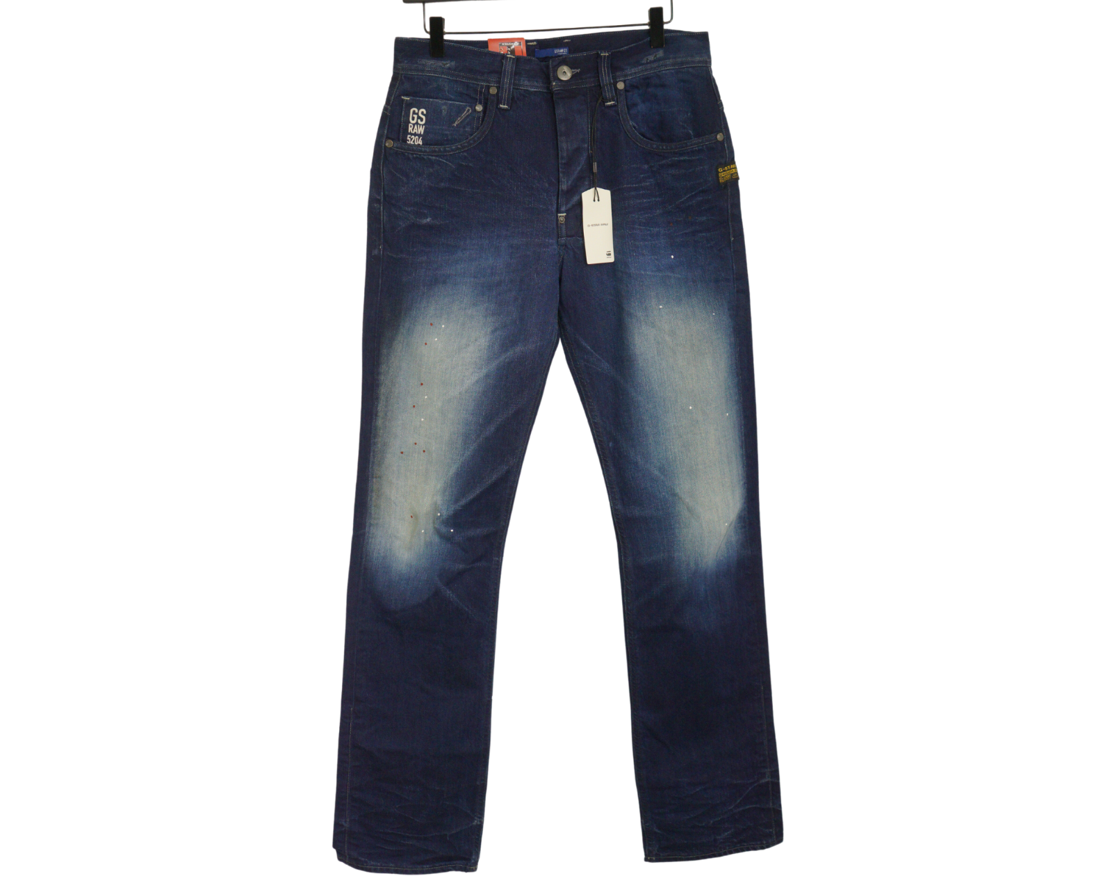 Men GStar Attacc Straight Jeans Blue Cotton Made In Italy Size W31 L32