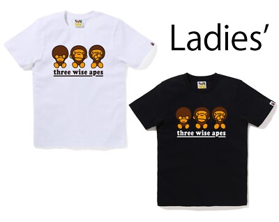 A BATHNIG APE Ladies' THREE WISE MILO TEE 2K70210007 | eBay