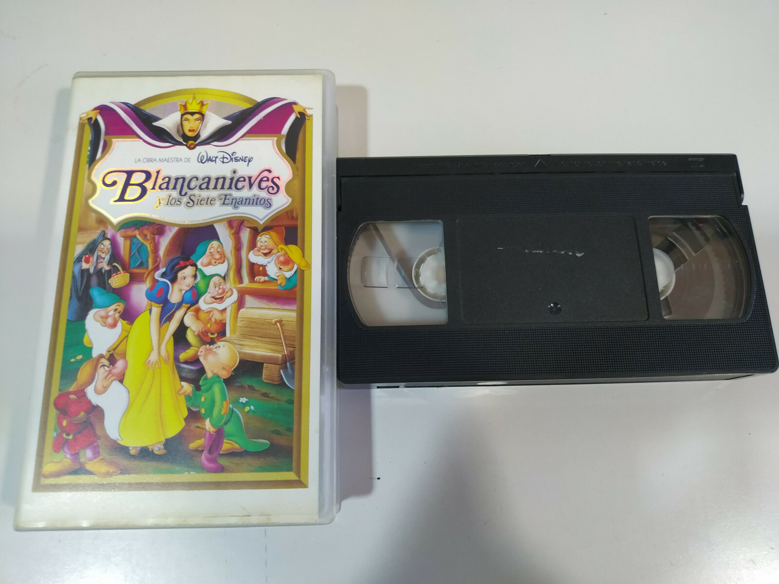 Blancanieves and the Seven Dwarfs WALT DISNEY 1994 - VHS Tape Spanish