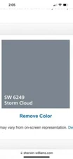 NEW - “Storm Cloud” Grey (blue) Sherwin Williams’s Top of The Line Paint