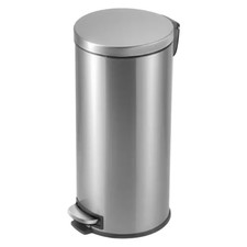8 Gal. Stainless Steel round Step-On Trash Can Free Shipping New