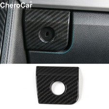 Carbon Fiber Co-pilot Storage Box Switch Cover Trim For Ford Mustang 2015-2020