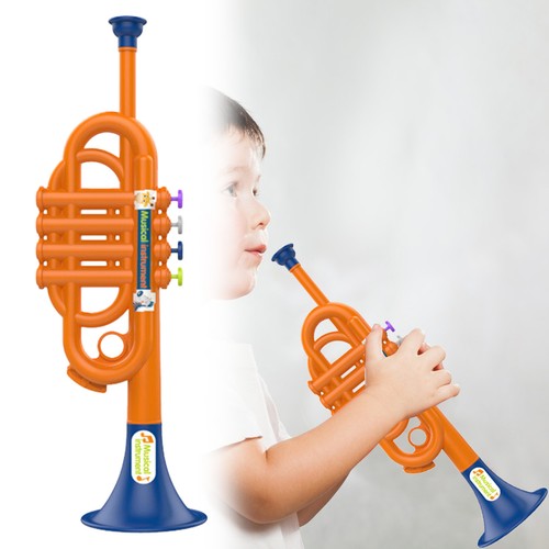 Musical Trumpet Toys Baby Music Toys Cartoon Plastic Playing Instruments For Kid - Picture 7 of 12