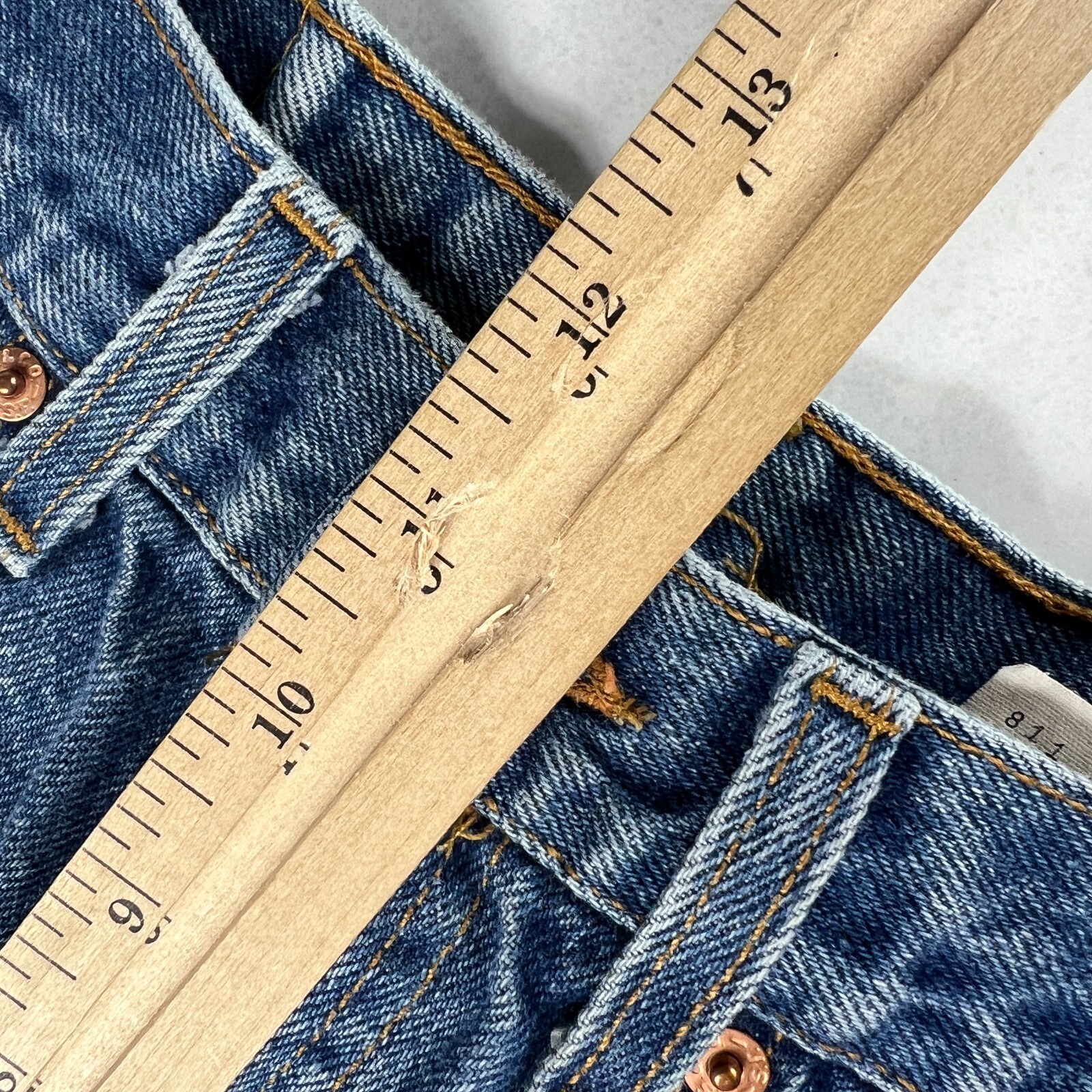 VTG 90s Levi's Jean Shorts Mens 30* 517 Blue Cut Off Thrashed Denim Jorts Tag 32