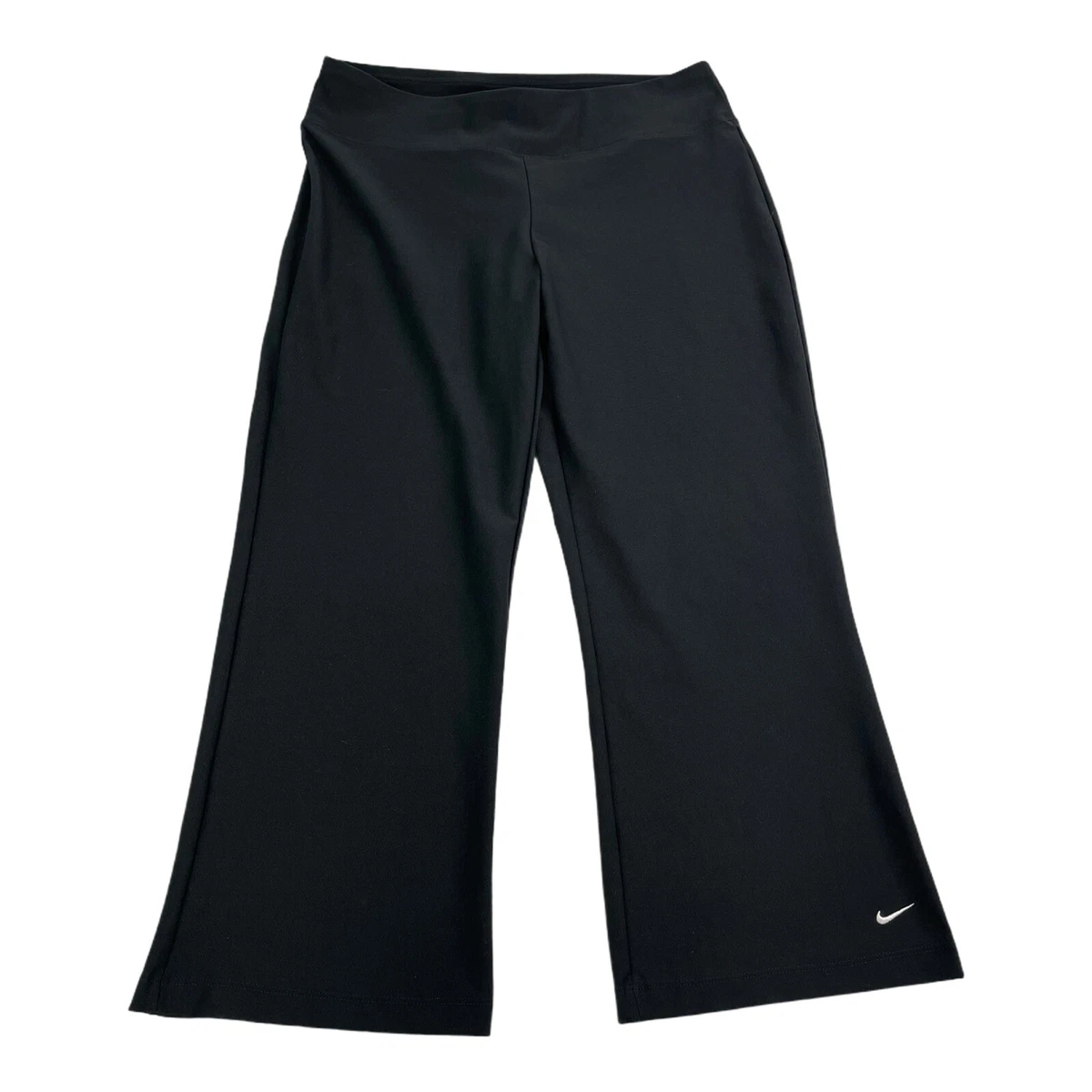 Nike Dri Fit Womens Capri Athletic Yoga Stretch Pants Black Small 4-6  224583 GUC