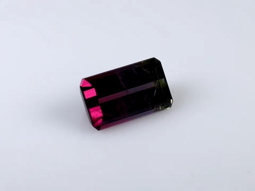 Turmalina sandía de 4,62 quilates octágono (13 x 8 mm) sin calefacción/sin tratar - Vídeo 1 de 1