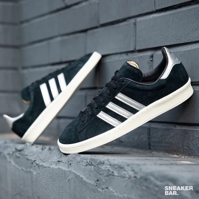 adidas gazelle silver green womens Campus 80s main image 0