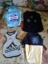 Small Pet Dog Cat Summer Shirts Vest Clothes Cute Puppy T-Shirt Coat Apparel USA