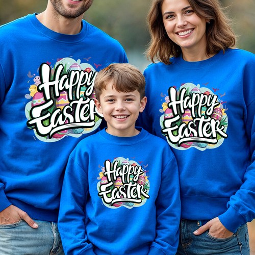 Family Eggs Happy Easter Sweatshirt Jumper Festival Holiday Party Matching #ED - Picture 10 of 27