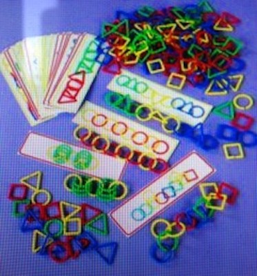 SHAPE LINKS pädagogisches Puzzle-SET lehrt Farben Formen Logik NEU