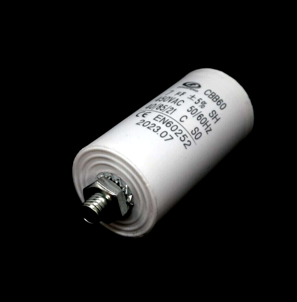 CAPACITOR 7uF SUITS FISHER & PAYKEL DRYER 2 Pin Fits most models
