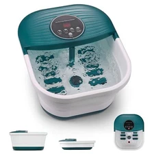 Collapsible Foot Spa Bath Massager Machine with Heat, Foot Spa Soaker Tub Basin