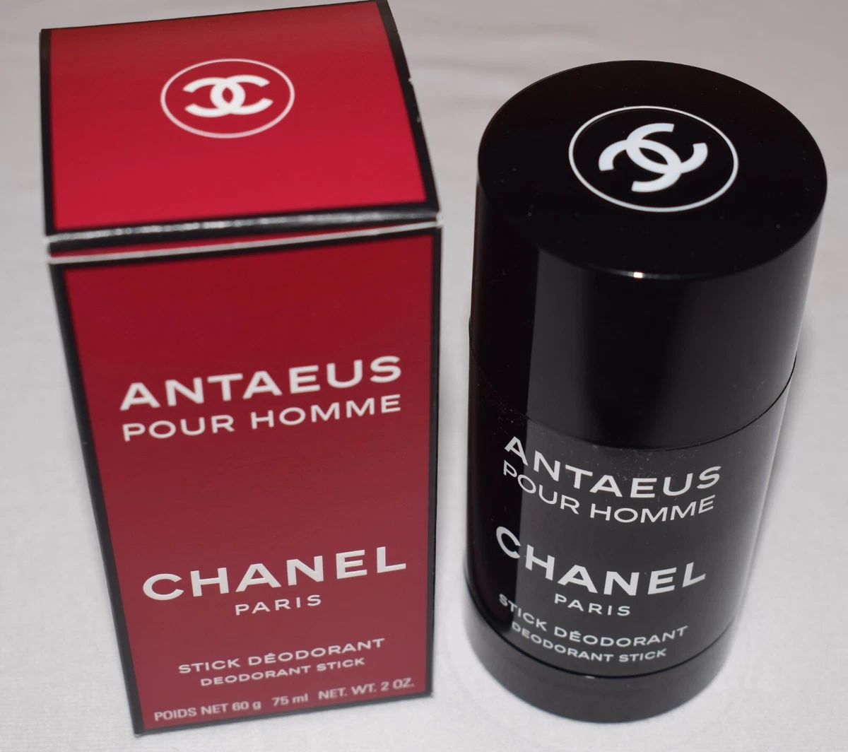 Authentic Mens Chanel Antaeus Pour Homme Stick Deodorant 2 oz ~ NEW IN BOX ~