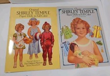 2 Vintage Shirley Temple Paper Doll Books - Uncut - NOS See Pictures