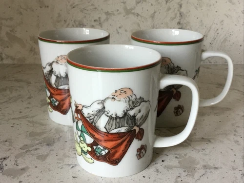 Fitz And Floyd MCMLXXXI Variations Santa Toys Christmas 6oz Mug PRICED EACH
