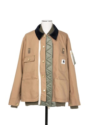 Carhartt x sacai Canvas x MA-1 Jacket 3colors Black Beige