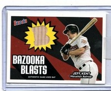 2005 Bazooka Blasts Bat Relics #BB-JK Jeff Kent Houston Astros