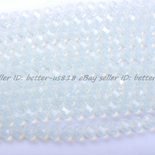 Wholesale Quality Czech Crystal Faceted Rondelle Spacer Beads 4MM 6MM 8MM 10MM - Picture 79 of 101