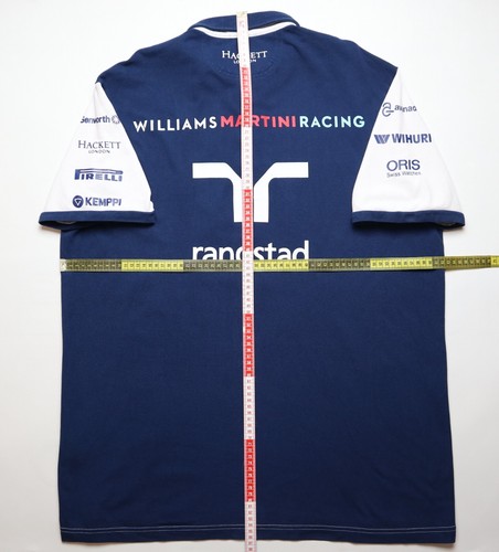 WILLIAMS MARTINI RACING 2012 HACKETT RACING F1 POLO SHIRT JERSEY VINTAGE MEN 2XL - Picture 12 of 14