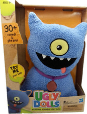 Ugly Dolls Feature Sounds Ugly Dog Plush 30 Sounds  Phrases Blue Hasbro 2018